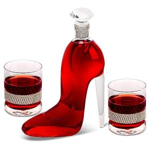 High-Heeled Whiskey Decanter with Glasses Set