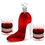 High-Heeled Whiskey Decanter with Glasses Set