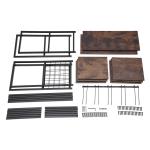 5-Tier Wall-Mounted Wine Rack Display Shelf