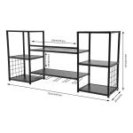 5-Tier Wall-Mounted Wine Rack Display Shelf