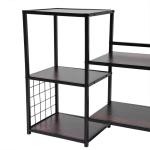 5-Tier Wall-Mounted Wine Rack Display Shelf