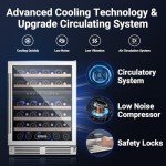 BODEGA 24" Dual Zone Wine Cooler for 46 Bottles