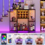 Stylish Wine Bar Cabinet with LED Lights