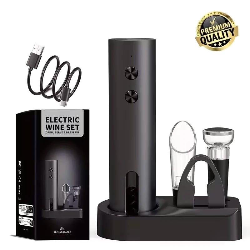 Rechargeable Electric Wine Bottle Opener Set