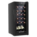 ROVSUN 18 Bottle Freestanding Wine Cooler Fridge
