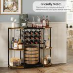 Stylish Wine Bar Cabinet with LED Lights