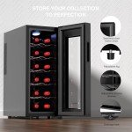 12-Bottle Wine Cooler with Digital Temperature Control