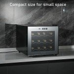 12-Bottle Countertop Wine Cooler with Digital Control