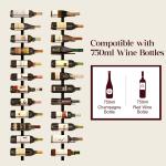 12-Bottle Wall-Mounted Wine Rack Organizer