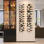 12-Bottle Wall-Mounted Wine Rack Organizer