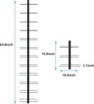 12-Bottle Wall-Mounted Wine Rack Organizer