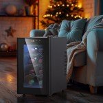 YITAHOME 8-Bottle Countertop Wine Cooler & Fridge