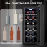 12-Bottle Wine Cooler with Digital Temperature Control