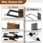 Hoctieon 3-Tier Wall Mount Wine Rack for 9 Bottles