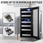VINECOLD 15-Inch Dual Zone Wine Cooler Fridge
