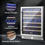 BODEGA 24" Dual Zone Wine Cooler for 46 Bottles