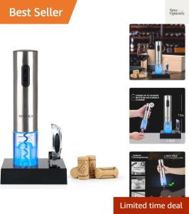Rechargeable Electric Wine Opener with Foil Cutter