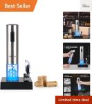 Rechargeable Electric Wine Opener with Foil Cutter