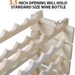 72-Bottle Stackable Wine Rack in Solid Wood