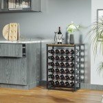 6-Tier Free Standing Wine Rack for 30 Bottles