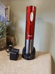 Oster Cordless Electric Wine Bottle Opener - Red