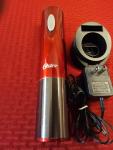Oster Cordless Electric Wine Bottle Opener - Red