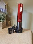Oster Cordless Electric Wine Bottle Opener - Red
