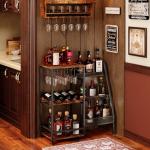 Stylish 3-Tier Wine & Liquor Stand