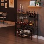 Stylish 3-Tier Wine & Liquor Stand