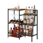 Stylish 3-Tier Wine & Liquor Stand