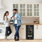 ROVSUN 18 Bottle Freestanding Wine Cooler Fridge