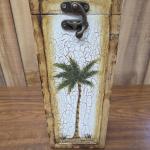 Tropical Wooden Wine Storage Box with Clasp
