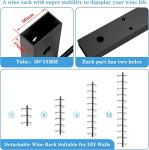 12-Bottle Detachable Wall Wine Rack Organizer