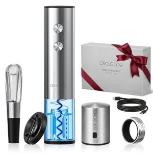 CIRCLE JOY 5-in-1 Electric Wine Opener Set