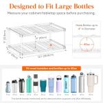 Stackable Wine Bottle Organizer for Cabinets