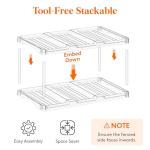 Stackable Wine Bottle Organizer for Cabinets