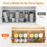 Stackable Wine Bottle Organizer for Cabinets