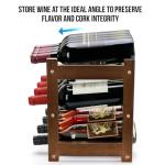 Bamboo 3-Tier Wine Rack Holds 12 Bottles