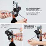 Ivation Ergonomic Manual Wine Bottle Opener
