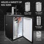 Ivation Dual Tap Draft Beer Dispenser Kegerator