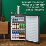 Ivation Dual Tap Draft Beer Dispenser Kegerator
