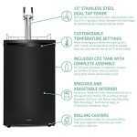 Ivation Dual Tap Draft Beer Dispenser Kegerator