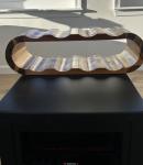 Acacia Wood 8-Bottle Freestanding Wine Rack