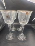 Set of 4 Schott Zwiesel Gold Wine Goblets
