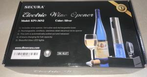 Secura Rechargeable Cordless Electric Wine Opener