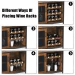 12-Bottle Wine Bar Cabinet with Detachable Rack