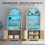 71" Tall Wine Cabinet with LED Lighting