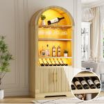 71" Tall Wine Cabinet with LED Lighting