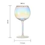 Hammered Iridescent Wine Glasses - Set of 2