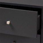 Mid-Century Modern Dark Grey Oak Wine Cabinet